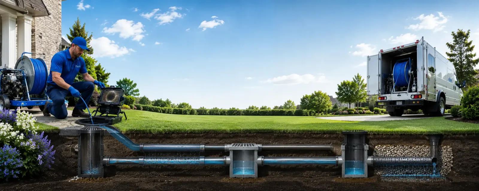 Outdoor drain cleaning information for Hallsville, MO